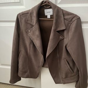 Old Navy faux suede moto jacket